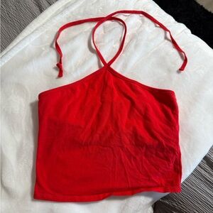 Hollister Co. NWT Red Halter Top - New Women | Color: Red | Size: L